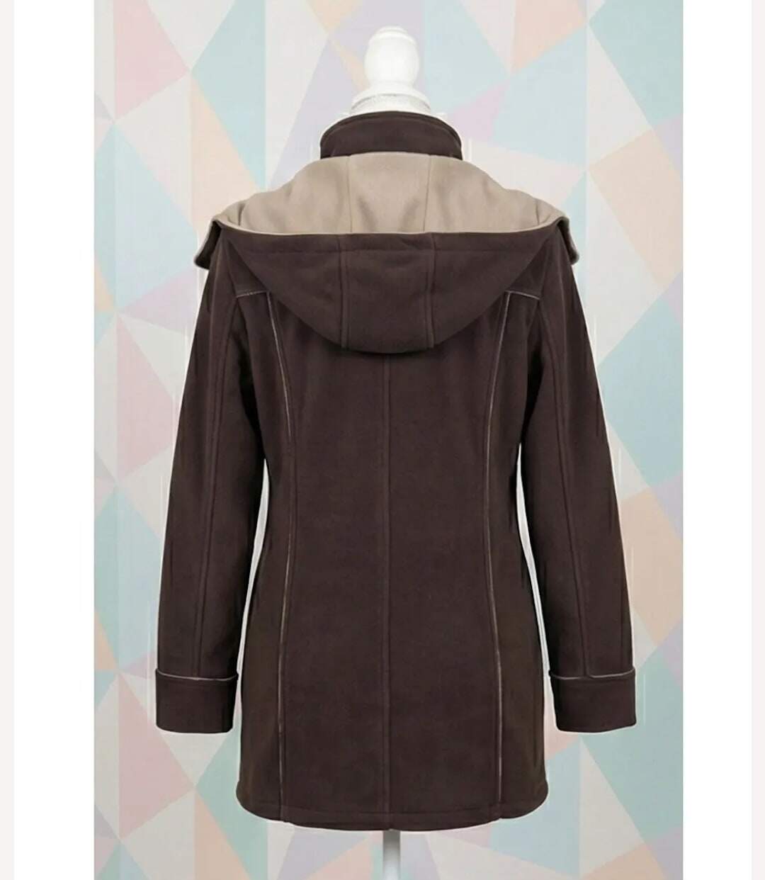 Manteau Polaire Femme Contre-collé MAYFLOWER TOKYO3 – Marron Chocolat-4