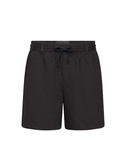 Mens cotton linen shorts jet black Lyle & Scott