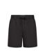 Mens cotton linen shorts jet black Lyle & Scott