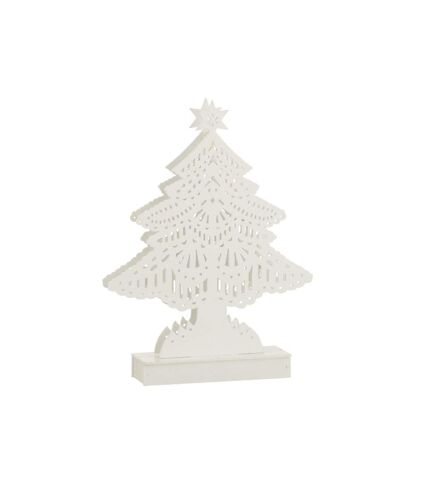 Paris Prix - Sapin De Noël Led Déco christmas 25cm Blanc