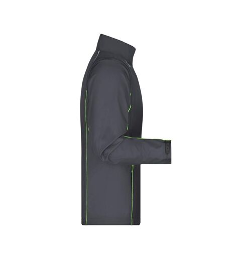 Veste Softshell Homme Gris Foncé Vert James And Nicholson