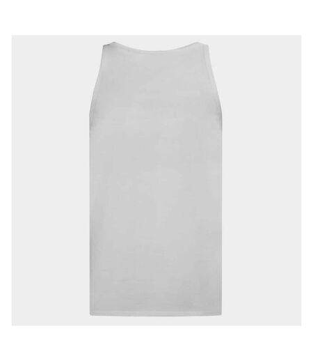 Mens classic fitted tank top white Stedman