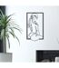 Décoration Murale Encadrée en Métal Muro Towel 70cm Noir-5