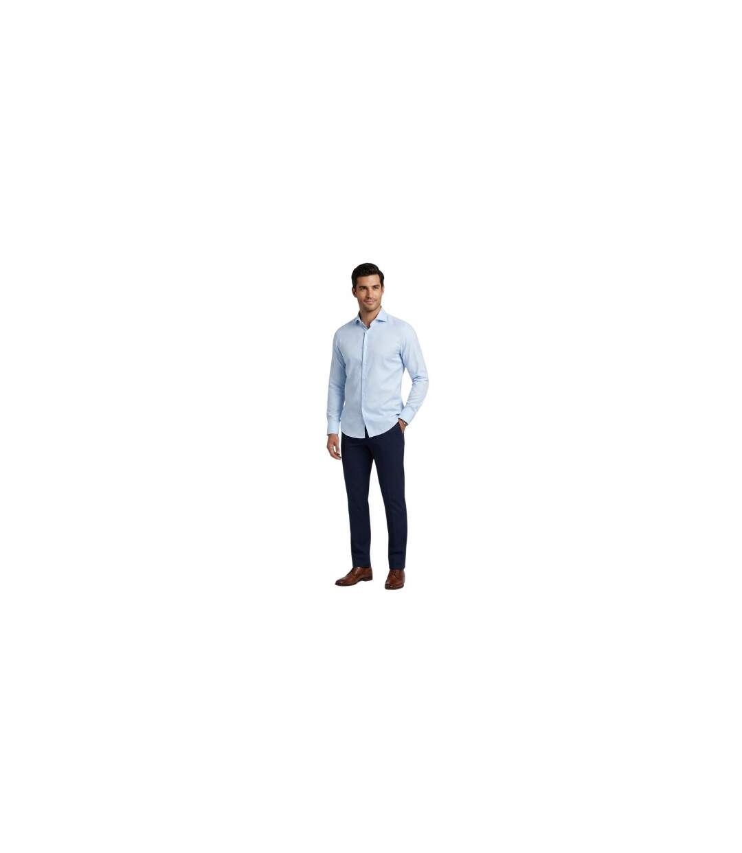 Chemise Manches Longues Joe Homme Bleu Pastel Boss-1