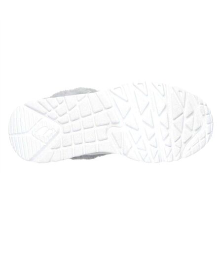 Childrens/kids Uno Lite High Top Trainers Grey Skechers