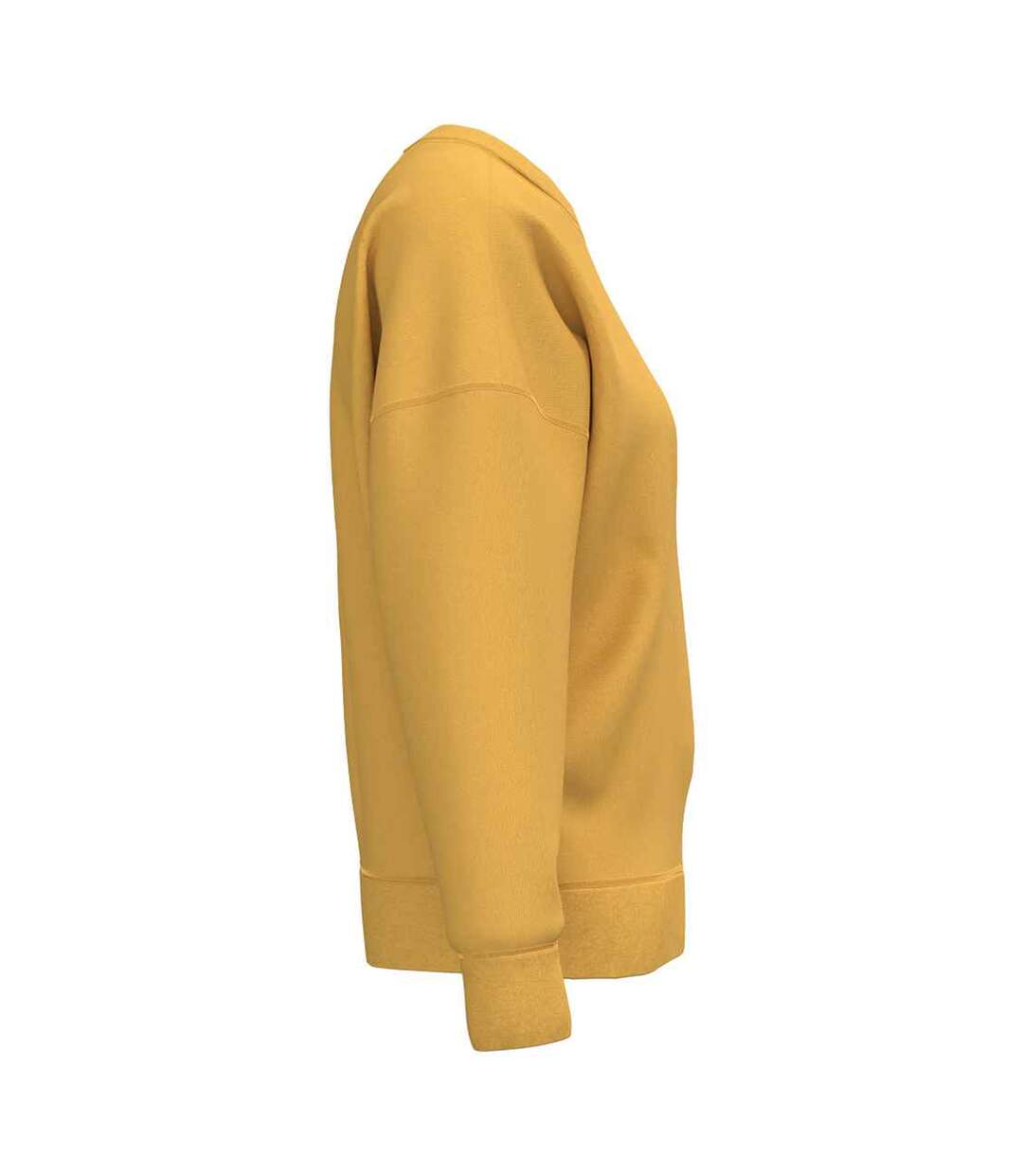 Womens/ladies Crew Neck Sweatshirt Sun Yellow Native Spirit-3