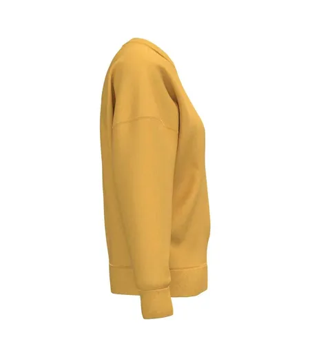Womens/ladies Crew Neck Sweatshirt Sun Yellow Native Spirit