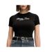 T-Shirt noir femme tommy hilfiger dw0dw21838-1