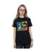Disney Womens/Ladies Mickey Mouse Donald Clothes Swap Cotton Boyfriend T-Shirt (Noir) - UTBI37087-2