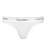 Womens/ladies Logo Cotton Blend Thong White Calvin Klein-1