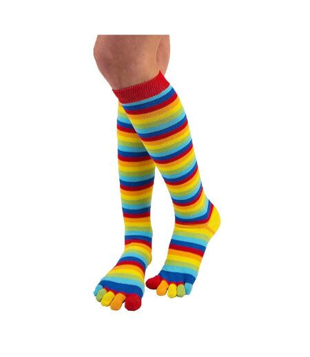 Chaussettes unisexes à orteils hautes évacuant l'humidité