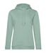 Sweat À Capuche Inspire Femme Vert De Gris B&C-1