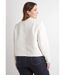 Veste sans col boutonnée courte tissu natté uni-2