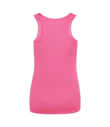 Womens/ladies Moisture Wicking Girlie Tank Top Electric Pink AWDis Cool