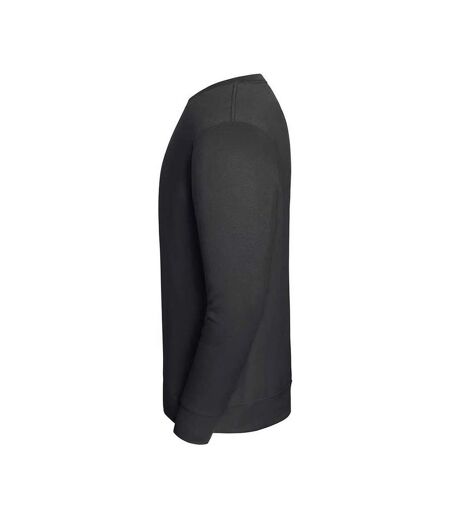 Sweat Uni Col Ars-du-cou Iconic Premium Homme Anthracite Fruit Of The Loom