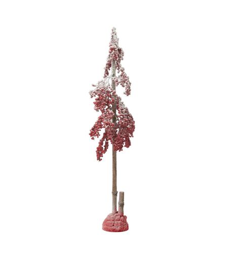 Arbre de Noël Déco Grosses Baies 108cm Rouge