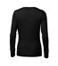 Womens/ladies Premium Rise Merino Wool Long-sleeved T-shirt Black Malfini-2