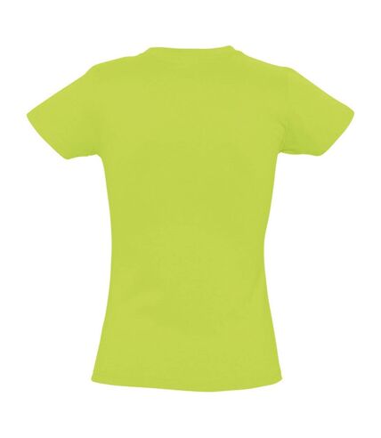 SOLS Womens/Ladies Imperial Heavy Short Sleeve Tee (Apple Green)