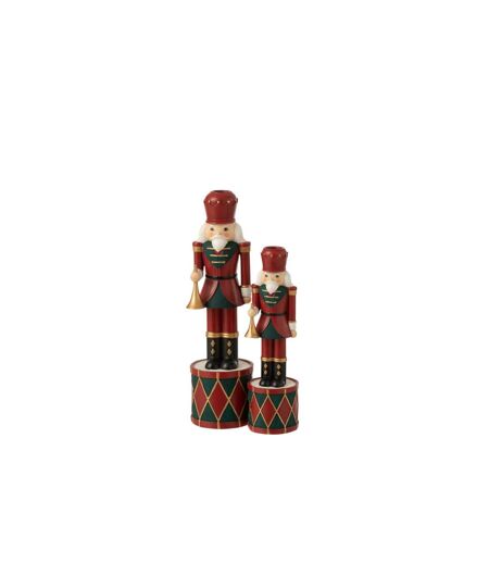 Bougeoir de Noël Casse-Noisette 32cm Rouge