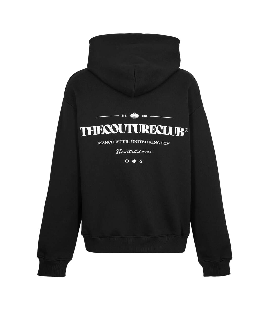 Mens Copyright Pullover Hoodie Black Couture Club-3