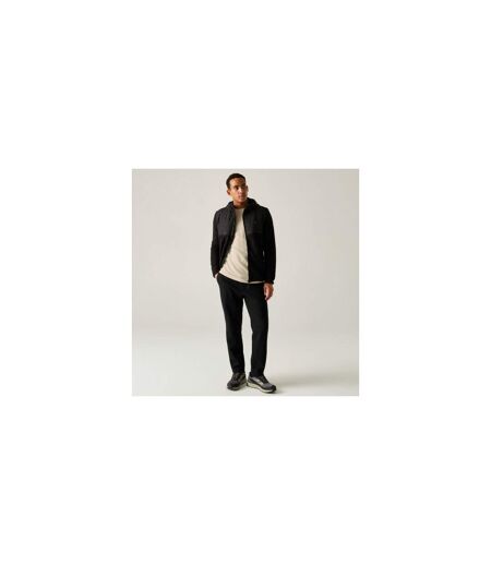Mens Frankie Two Tone Borg Fleece Hybrid Jacket Black Regatta