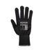 Unisex adult a110 polka dot grip gloves m black Portwest-2