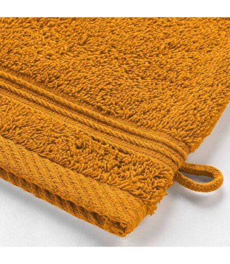 Lot de 2 Gants de Toilette Tendresse 15x21cm Jaune Curry