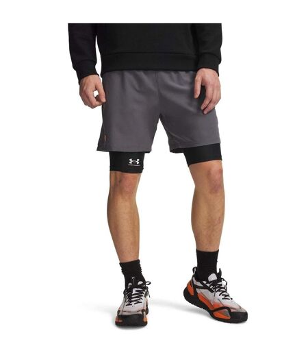 Short Vanish Homme Blanc Orange Under Armour