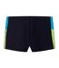 Mens Dive Colour Block Swimming Trunks Anthracite Teal Speedo-2