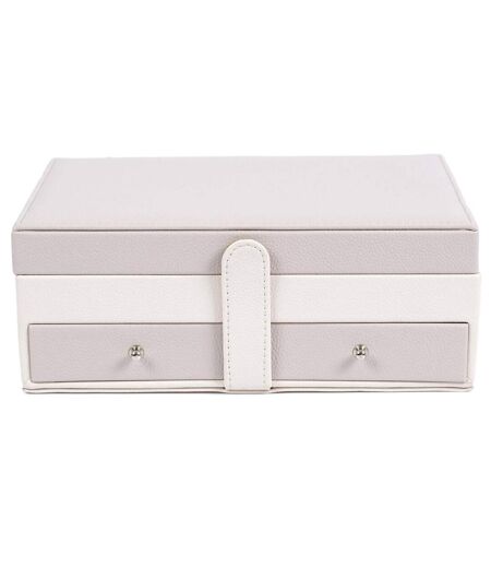Boîte à Bijoux Design Lena 25cm Rose & Blanc