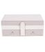 Boîte à Bijoux Design Lena 25cm Rose & Blanc-2