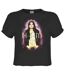 Womens/ladies Razorblade Romance Him Crop Top Charcoal Amplified-1