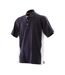 Finden & Hales Mens Cotton Pique Sports Polo Shirt (Navy/White)