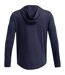 Sweat À Capuche Motif/style Graphique Rival Terry Homme Bleu Under Armour-3