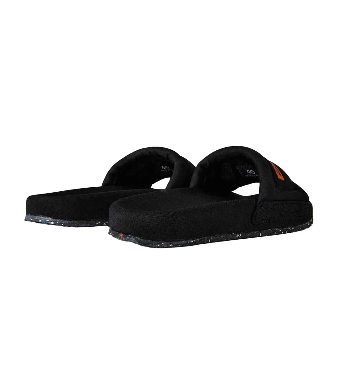 Womens/ladies Flat Slides Black Heron Preston-2