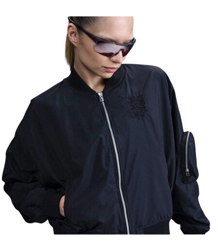 Blouson Aviateur Motif/style Emblème Femme Noir Violet Nike