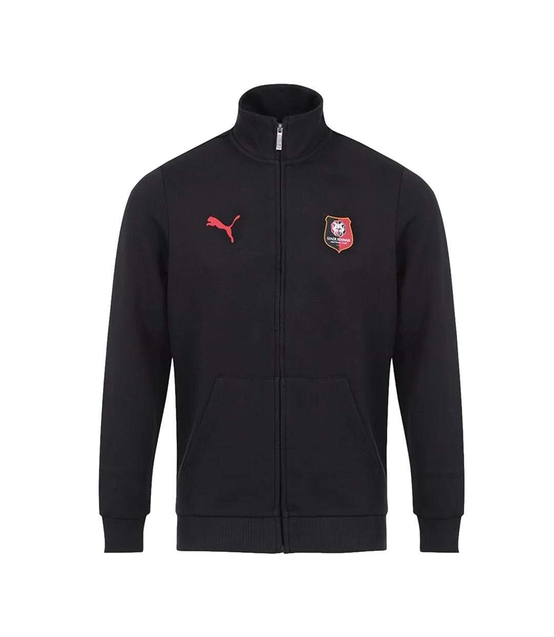 Stade rennais sweat zippé noir homme blank t-1