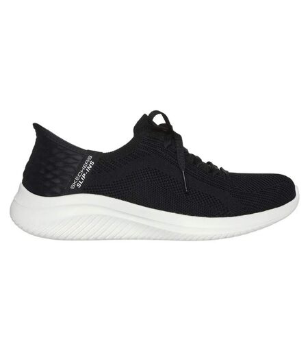 Womens/ladies Ultra Flex 3.0 Brilliant Path Slip-in Trainers Black Skechers