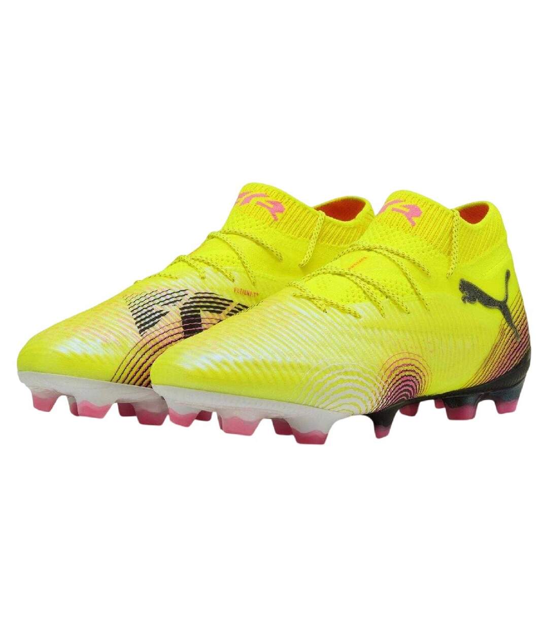 Chaussures De Foot Pour Terrain Ferme Future Ultimate Adulte Jaune Noir Puma-3