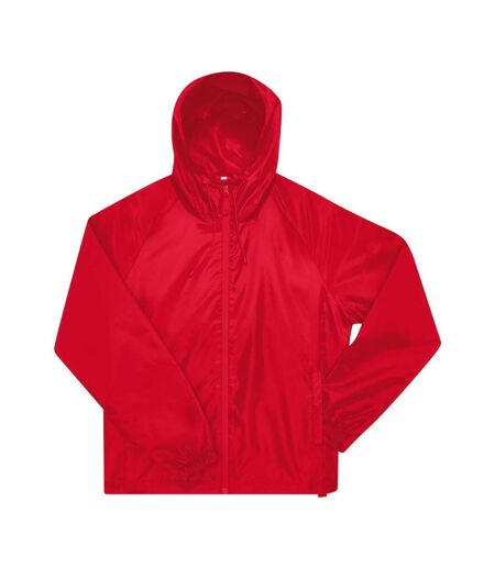 Unisex Adult #reset Windbreaker Red B&C