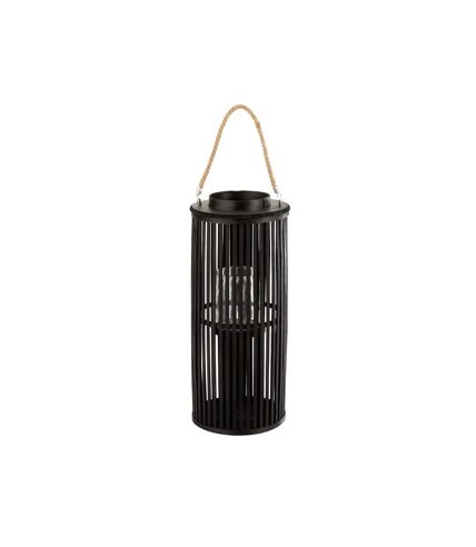 Paris Prix - Lanterne Déco En Bambou tube 60cm Noir