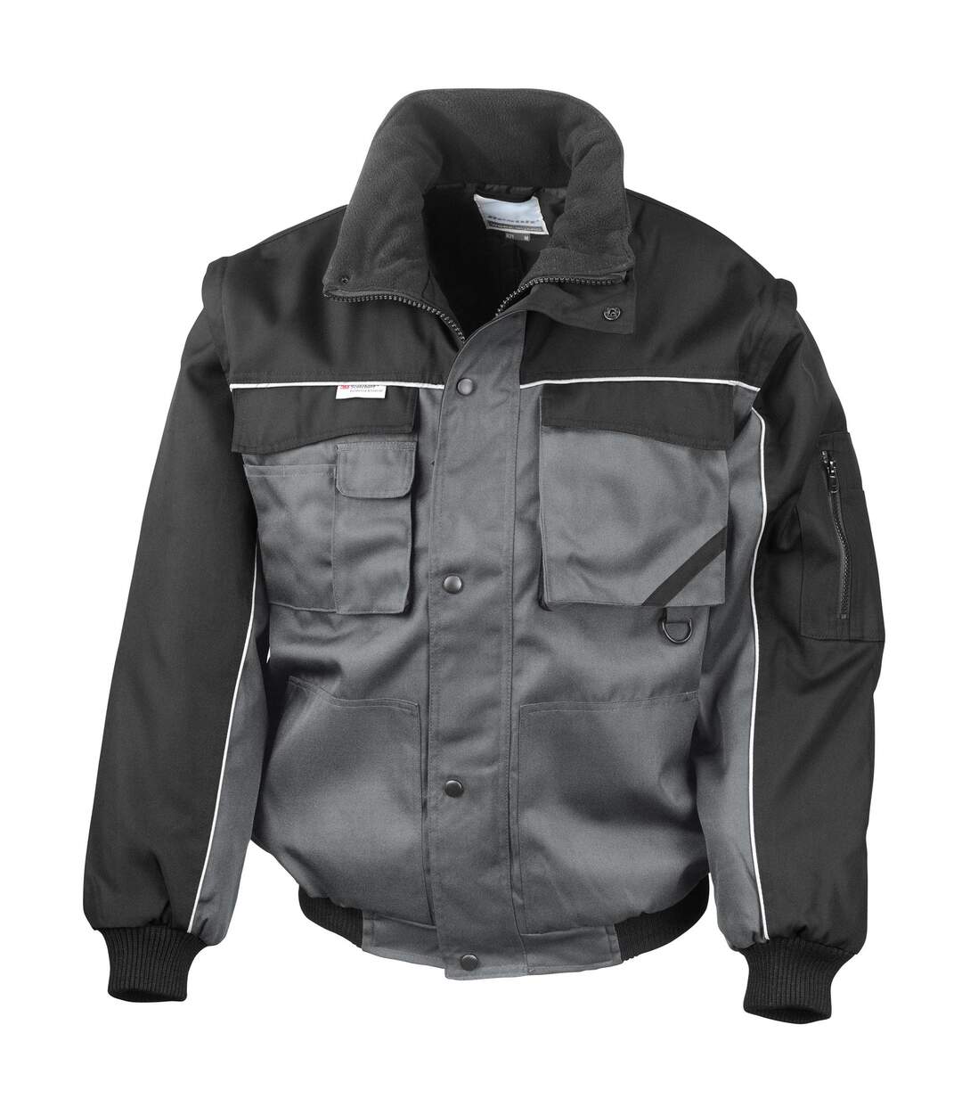 Workguard Veste De Travail Robuste Hydrofuge Coupe-vent Homme Gris Noir Result-2