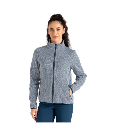 Womens/ladies Descend Jumper Moonlight Denim White Dare 2B