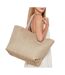 Sac cabas beige raphia femme calvin klein jeans ck raffia - taille unique-1