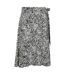 Womens/ladies papamoa animal print wrap skirt monochrome Mountain Warehouse-1