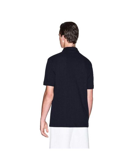 Polo Manches Courtes Homme Bleu Marine Sombre Armani Exchange