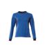 Womens/ladies Accelerate Sweatshirt Azure Blue Dark Navy Mascot-1