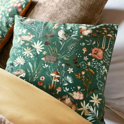 Housse de coussin velours