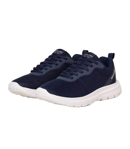 Mens Mesh Lace Up Trainers Navy Blazer Jack And Jones