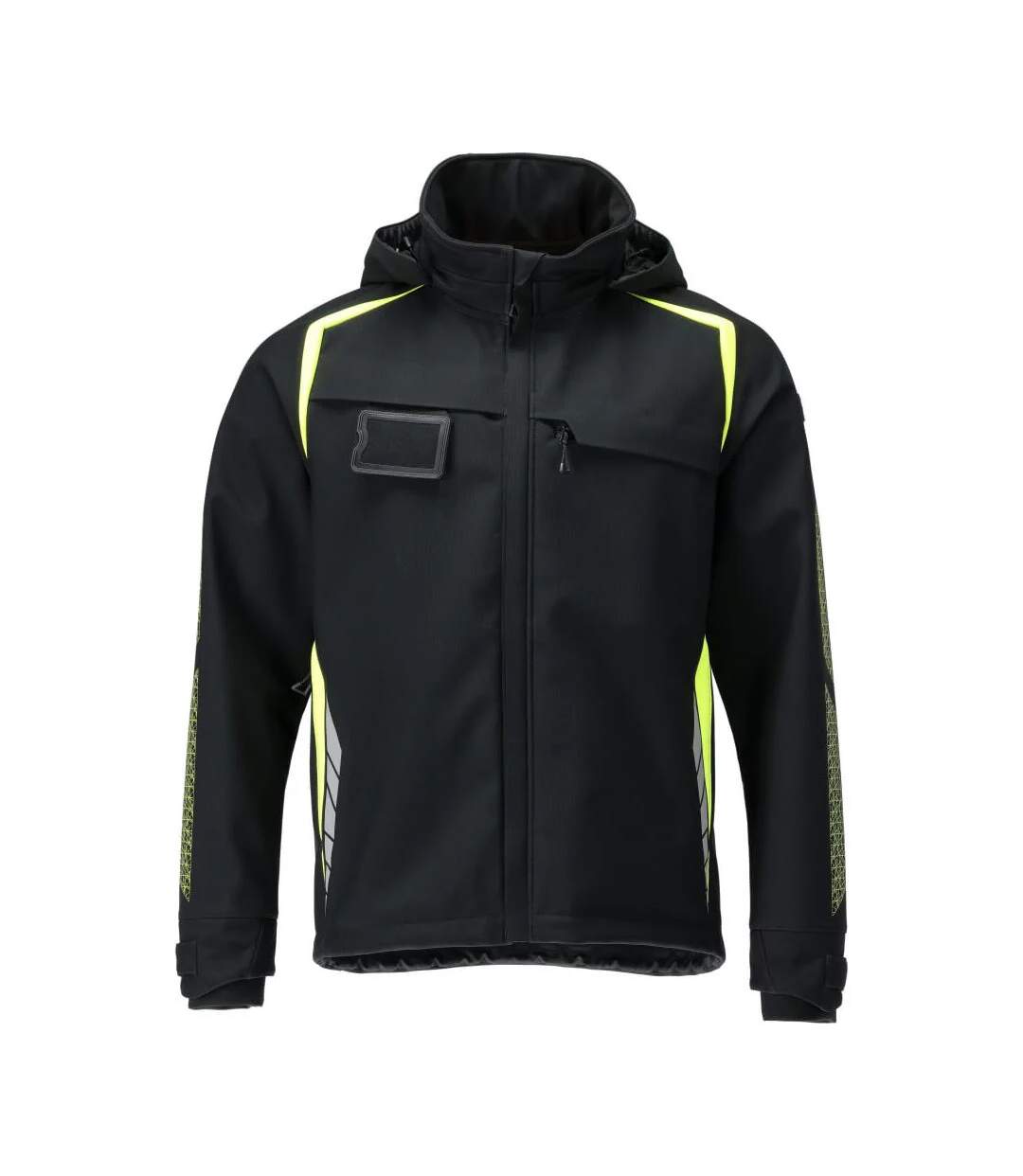 Veste Softshell Accelerate Safe Homme Noir Jaune Fluo Mascot-1